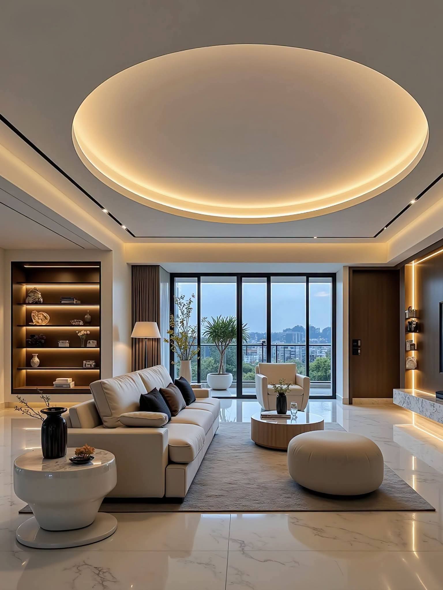 POP Gypsum ceiling for trunky projects in ahmedabad